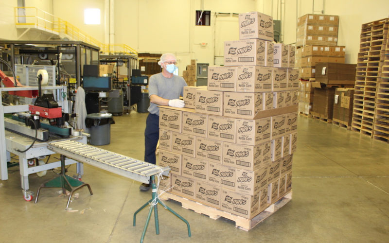 Jolly Time production assembly line packaging