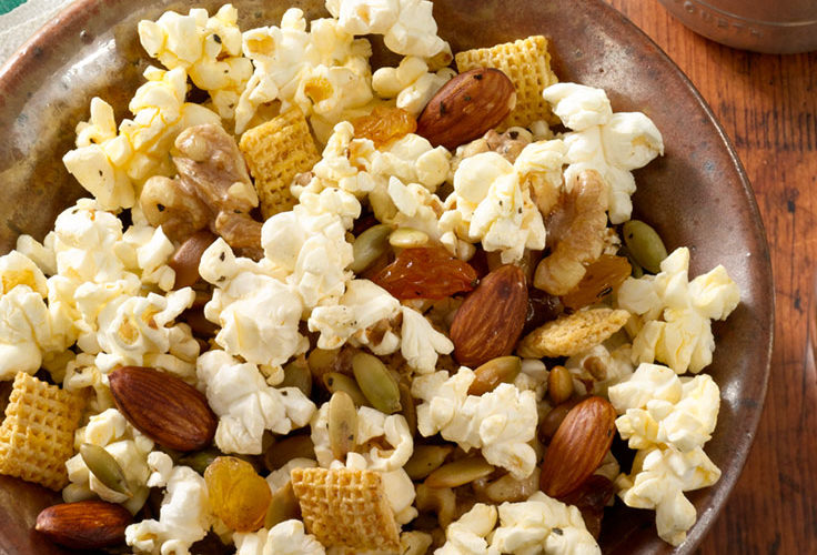 Recipe Image: Basil & Garlic Popcorn Trail Mix
