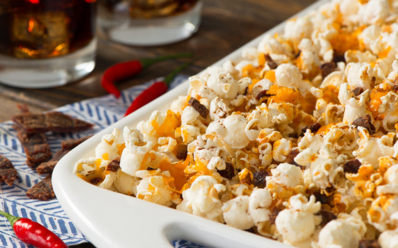 Recipe Image: Beef Jerky Chili Popcorn