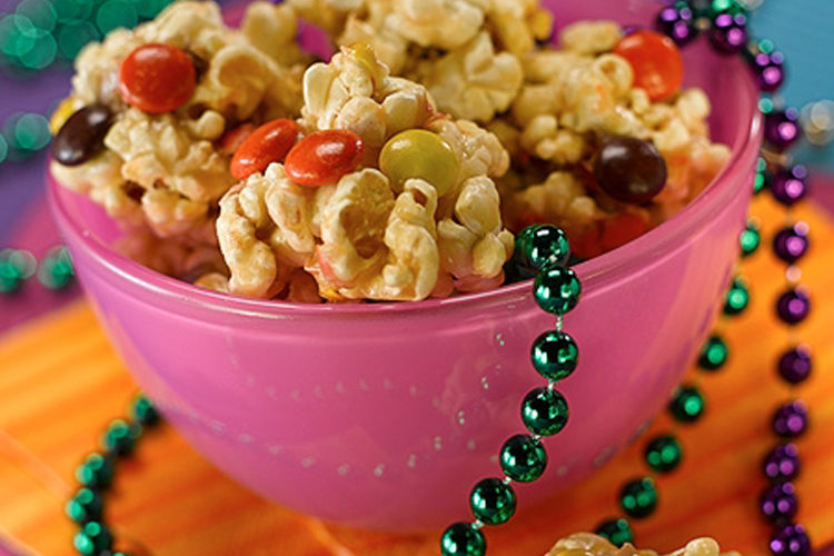 Recipe Image: Bite-Size Peanut Butter Popcorn Balls