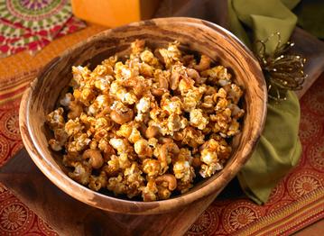 Recipe Image: Coconut-Curry-Cashew-Popcorn