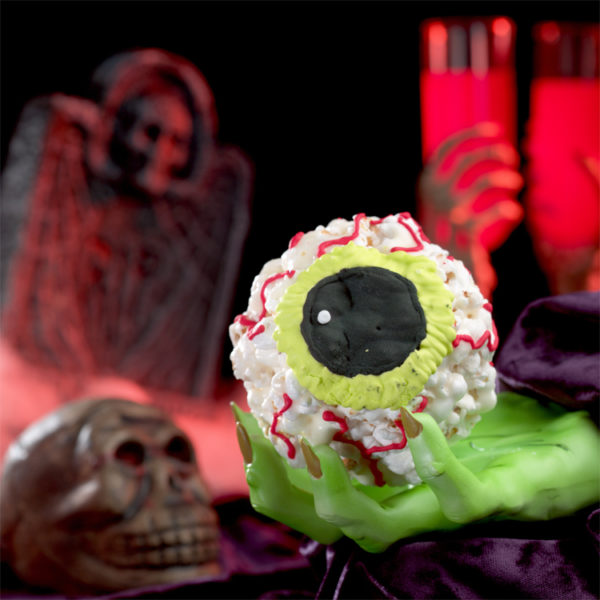 Ghoulishly Fun Halloween Popcorn Balls