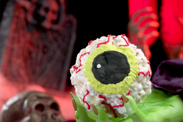 Ghoulishly Fun Halloween Popcorn Balls