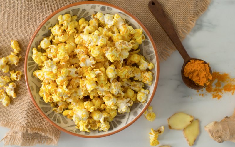 Ginger Turmeric Popcorn