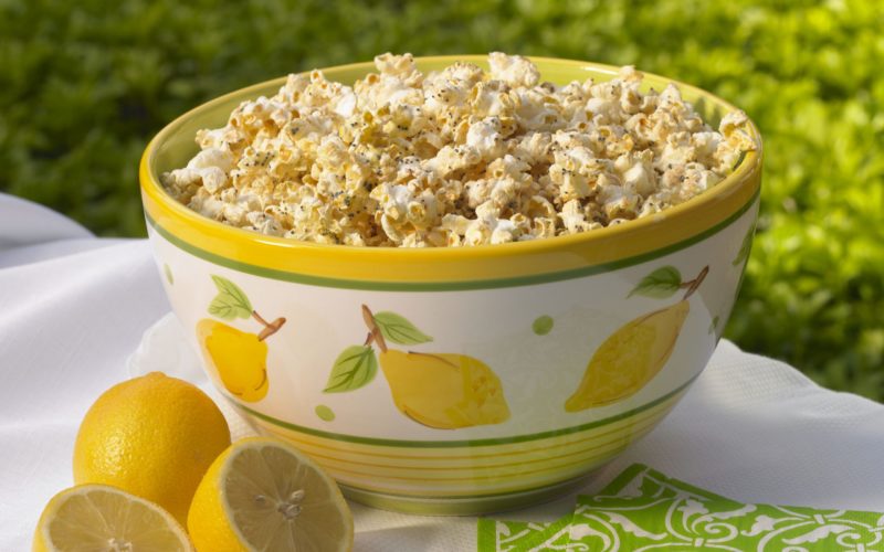 Glazed Lemon and Poppy Seed Popcorn