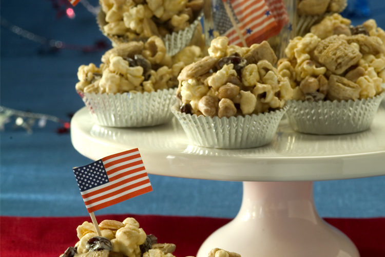 Healthy Popcorn Peanut Butter Cups