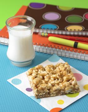 Peanut Butter Popcorn Squares