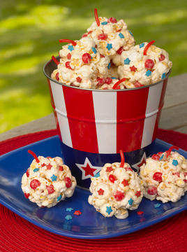 Recipe Image: Red Hot Poppers popcorn ball recipe