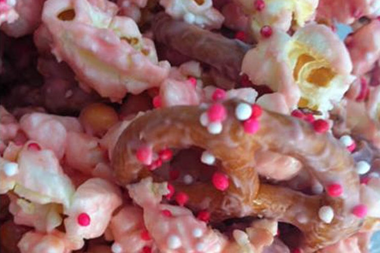 Valentine's Day Pink Candy Popcorn