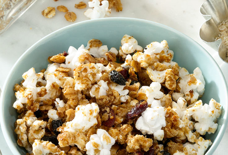 Recipe Image: Whole Grain Toasted Berry Popcorn Granola