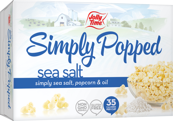 Simply Popped Sea Salt Popcorn Product: Microwave Classics Simply Popped® Sea Salt
