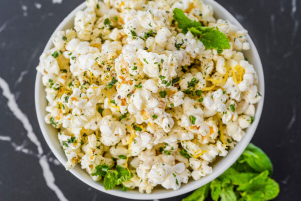 Fresh Herb Infused Popcorn