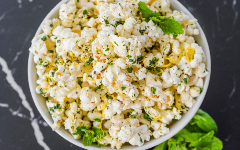 Fresh Herb Infused Popcorn Recipe