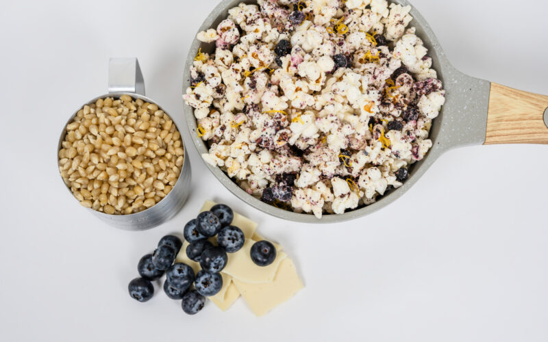 JOLLY TIME® Popcorn recipe: Lemon Blueberry Popcorn