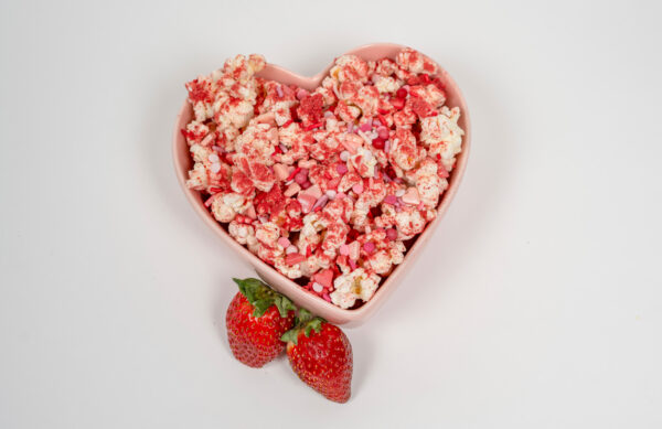 Strawberry Chocolate Drizzle Popcorn