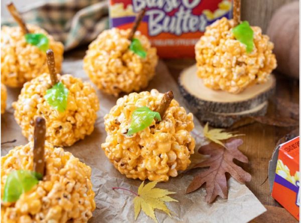 Pumpkin Popcorn Ball Treats