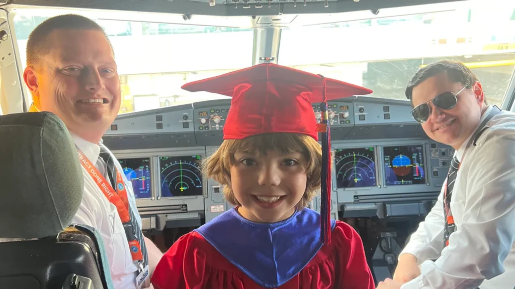 Happy News Mid Flight Graduation JOLLY TIME® Happy News: Xavier’s Memorable Mid-Flight Graduation