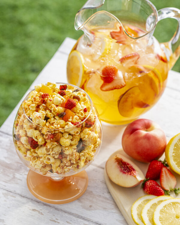 Peach Sangria Popcorn